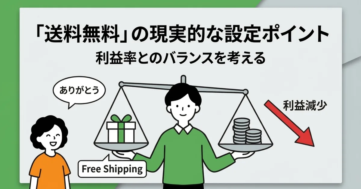 「送料無料」の設定はどこからが現実的か｜利益率とのバランスを考える