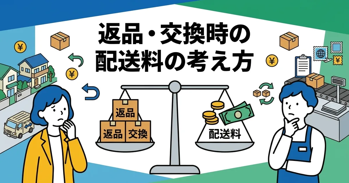 返品・交換が発生したときの配送コストをどう考えるか