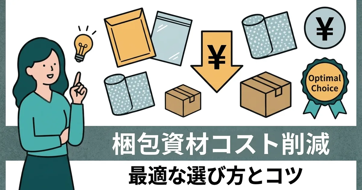 梱包資材のコストを最適化する｜封筒・段ボール・緩衝材の選び方