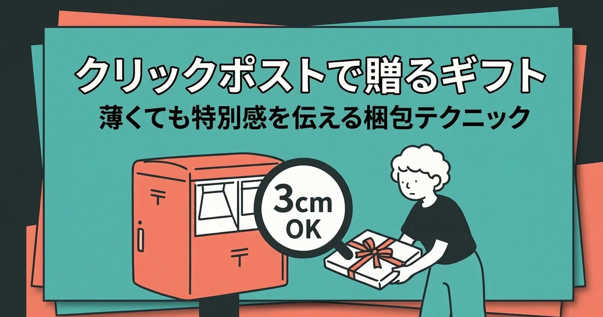 ギフト配送でクリックポストを使うときの梱包と見せ方の工夫
