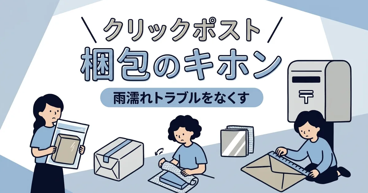 雨濡れ・破損を防ぐクリックポスト向け梱包の基本