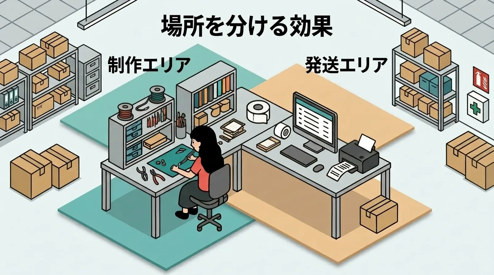制作の手を止めてはいけない。受注増でも制作優先を維持し、在庫切れの回避と安定売上につなげる