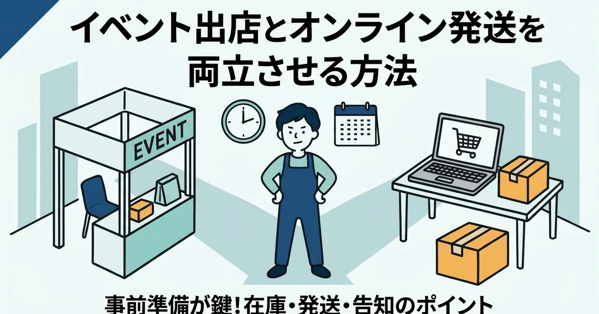 イベント出店・ポップアップとオンライン注文が重なったときの発送の回し方